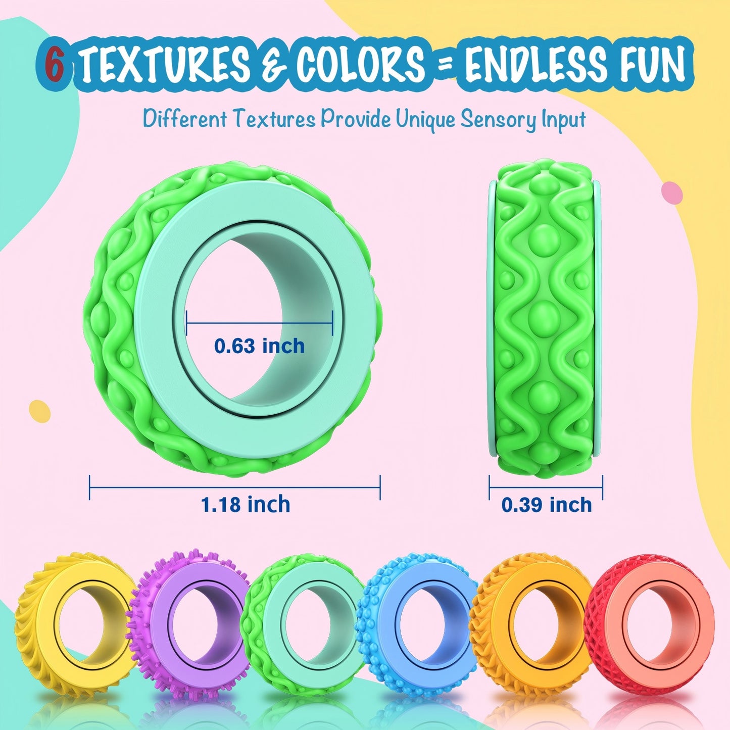 NPPN Fidget Spinner Rings
