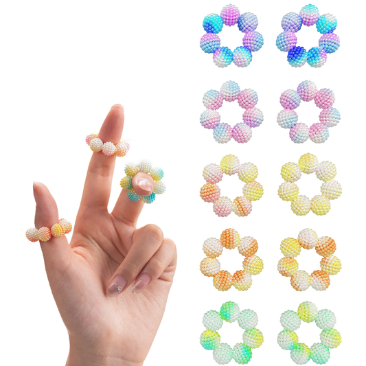 NPPN Spiky Sensory Rings - 10 Pack