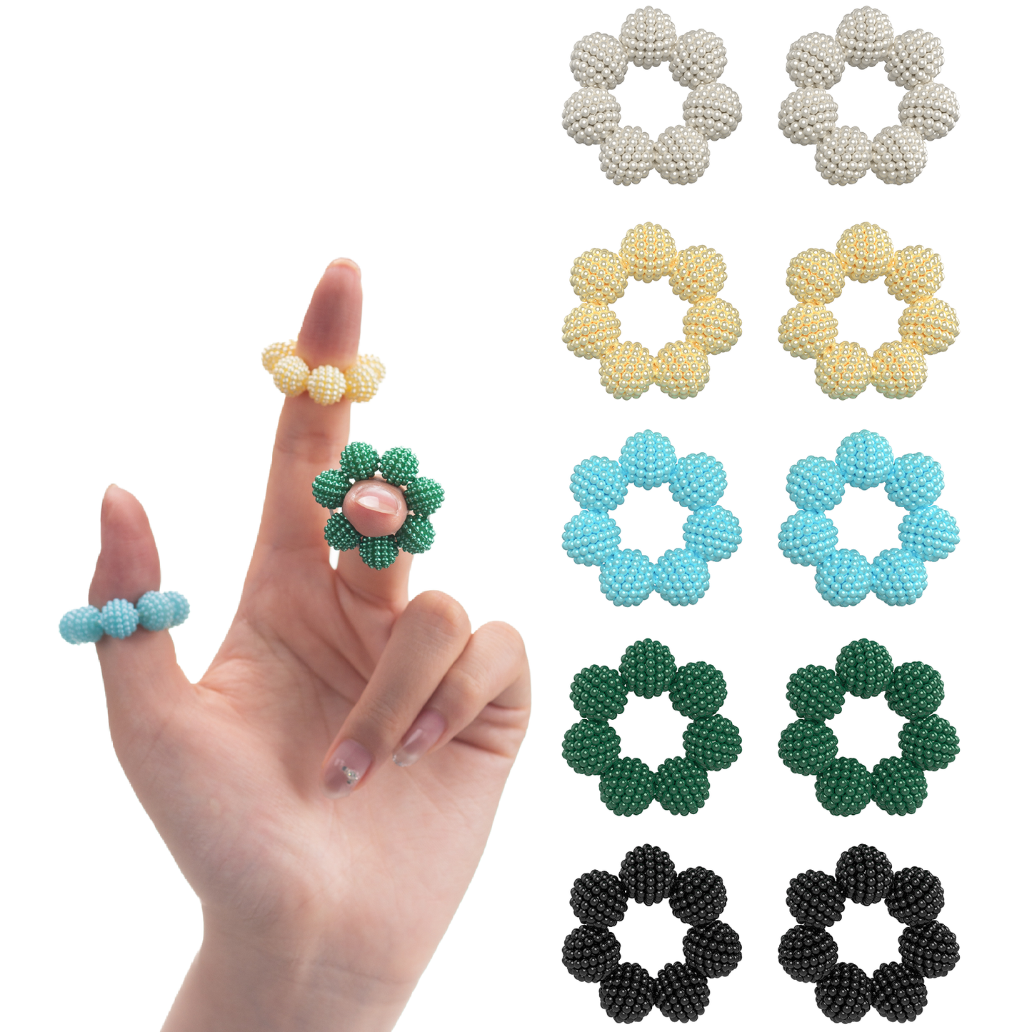 NPPN Spiky Sensory Rings - 10 Pack